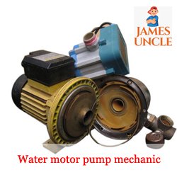 Water motor pump mechanic Mr. Krishna Mondal in Natagarh